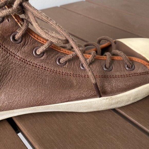 Polo By Ralph Lauren Men Brown Francisco Leather High Top Sneakers Size 13D - Picture 13 of 16
